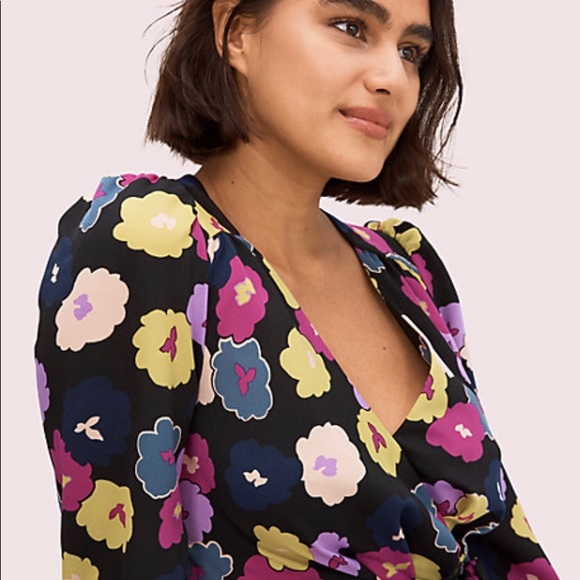 Kate Spade Winter Garden Wrap Dress - Picture 2 of 3